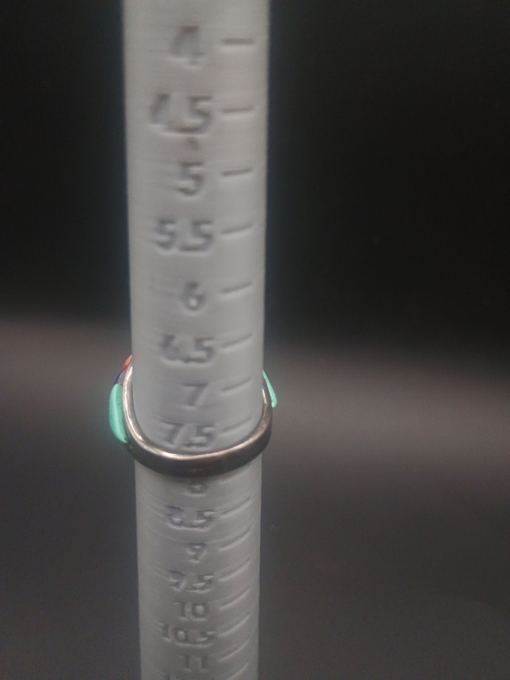 Multi-Color Striped Inlay Ring - Picture 3 of 4